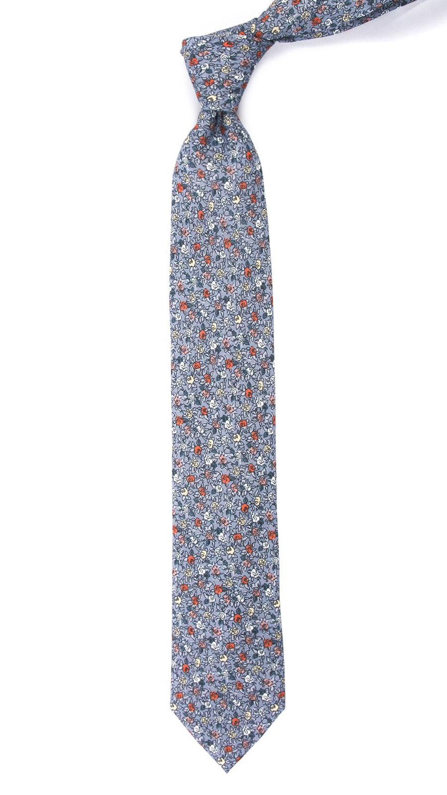 Floral Buzz Grey Tie | Linen Ties | Tie Bar