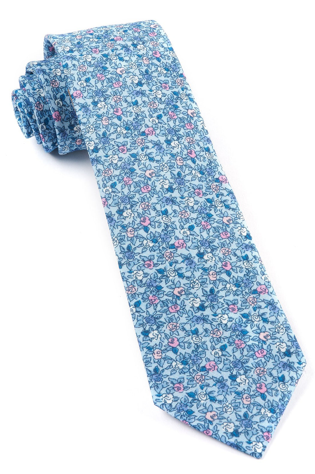 Floral Buzz Sky Blue Tie | Linen Ties | Tie Bar