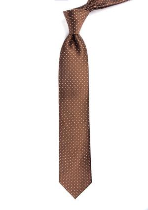 Mini Dots Chocolate Brown Tie alternated image 1
