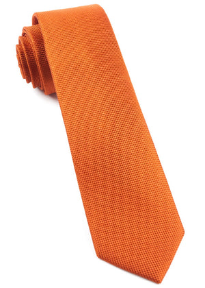 Solid Texture Orange Tie featured image