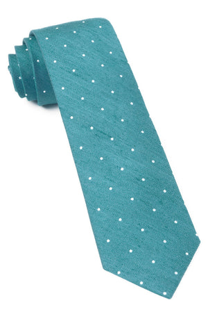 Bulletin Dot Teal Tie