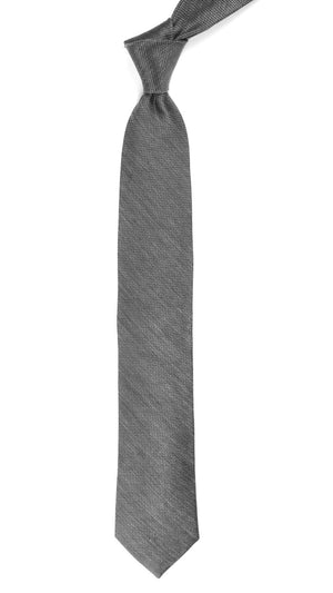 Jet Set Solid Grey Tie alternated image 1