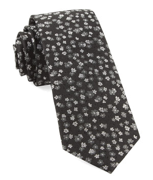 Free Fall Floral Black Tie