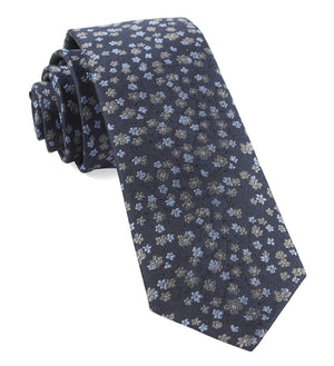 Free Fall Floral Navy Tie featured image