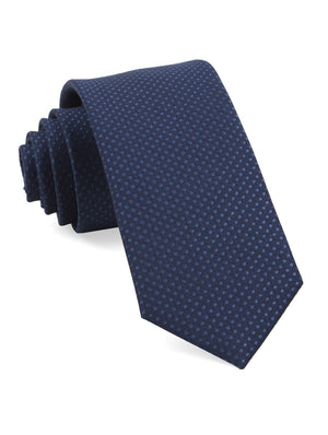 Dotted Spin Navy Tie featured image