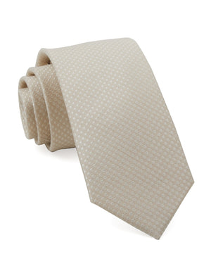 Dotted Spin Light Champagne Tie featured image
