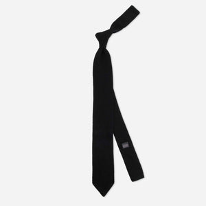 Pointed Tip Knit Black Tie alternated image 1