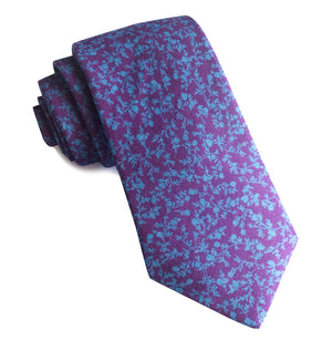 Floral Webb Wisteria Tie