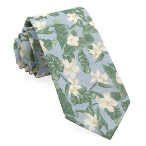 Tropical Floral Light Blue Tie featured image