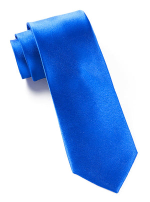 Solid Satin Serene Blue Tie featured image