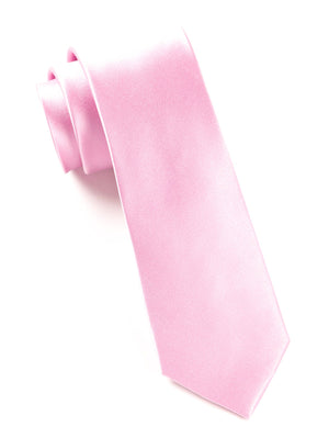 Solid Satin Baby Pink Tie featured image