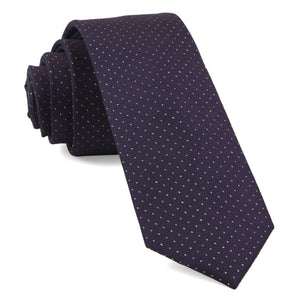 Flicker Eggplant Tie