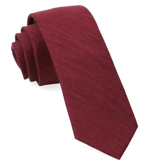 Bhldn Festival Textured Solid Black Cherry Tie