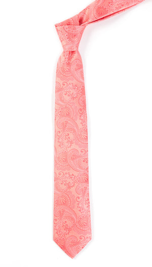 Twill Paisley Coral Tie alternated image 1