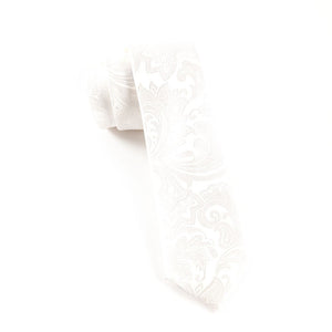 Organic Paisley White Tie featured image