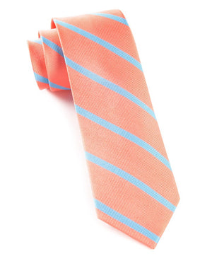 Trad Stripe Coral Tie