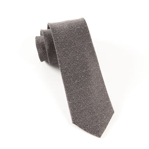 Linen Stitched Grey Tie featured image