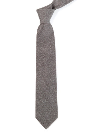 Linen Stitched Grey Tie alternated image 1