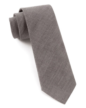 Classic Chambray Soft Grey Tie featured image