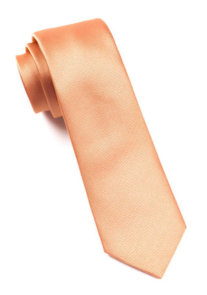 Grosgrain Solid Peach Tie