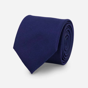 Grosgrain Solid Navy Tie featured image