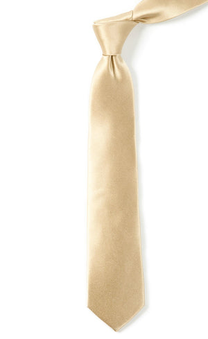 Solid Satin Light Champagne Tie alternated image 1