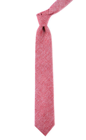 Flannel Herringbone Wine Tie alternated image 1