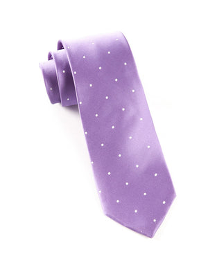 Satin Dot Lavender Tie | Silk Ties | Tie Bar