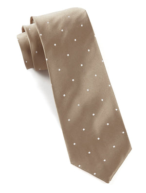 Satin Dot Champagne Tie featured image