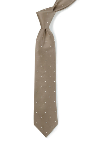 Satin Dot Champagne Tie alternated image 1