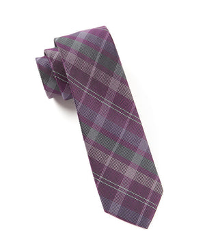 Bohemian Plaid Deep Azalea Tie