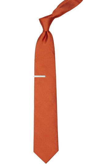Herringbone Rust Tie