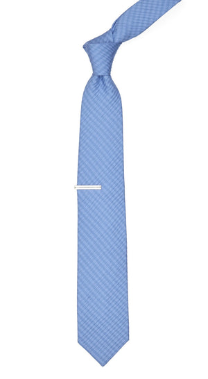 Silk Seersucker Solid Light Blue Tie alternated image 1