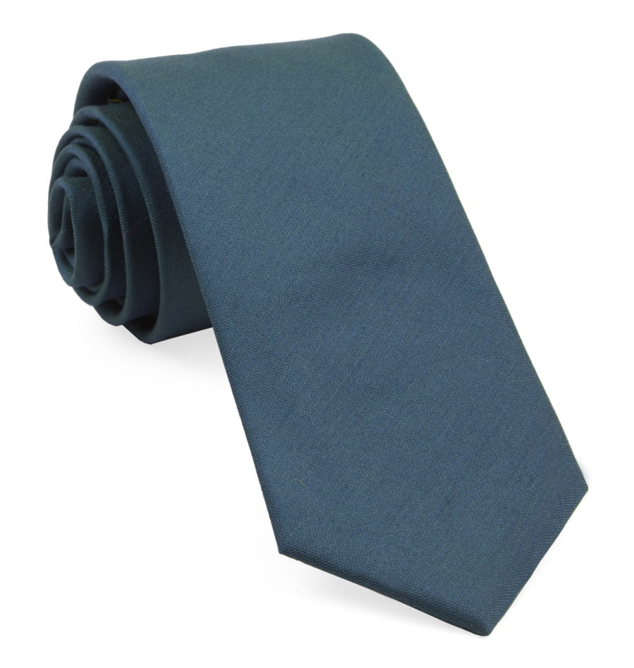 Charlotte Solid Teal Tie | Silk Ties | Tie Bar