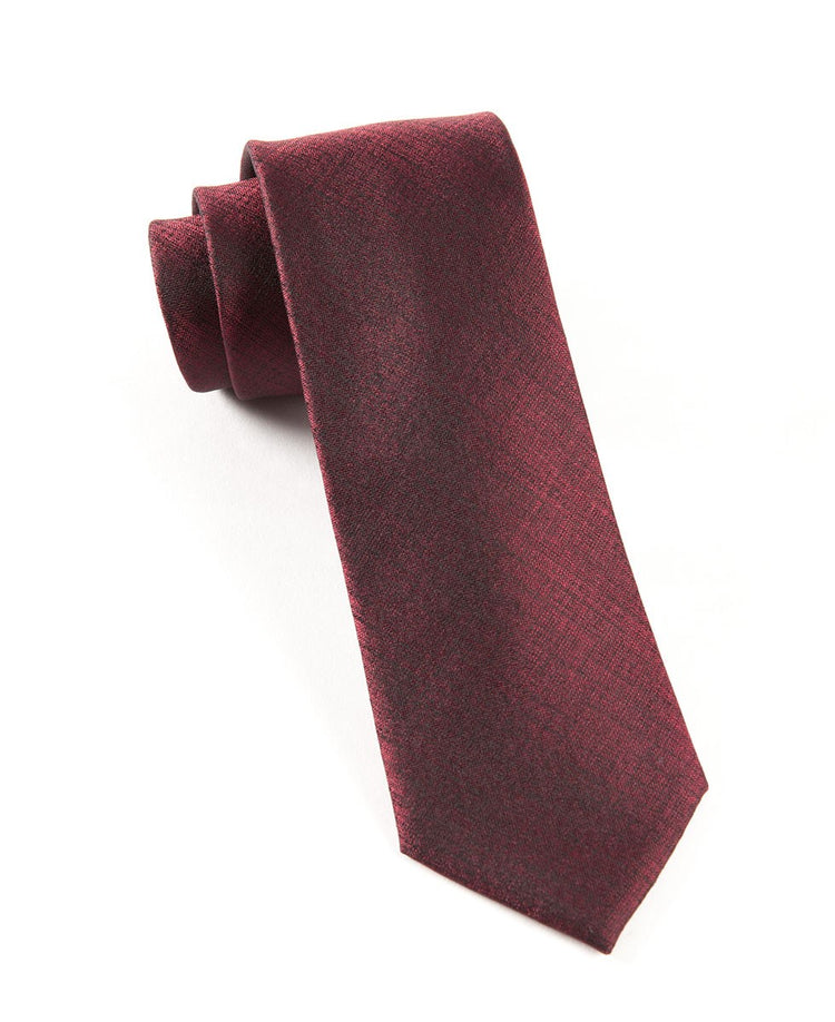 Debonair Solid Deep Burgundy Tie | Silk Ties | Tie Bar
