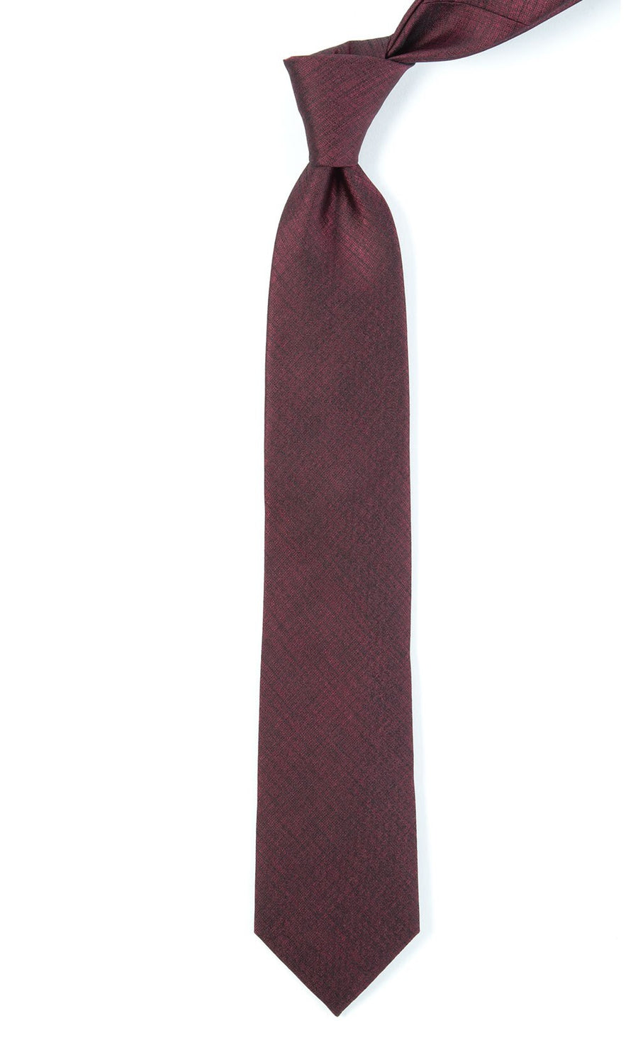 Debonair Solid Deep Burgundy Tie | Silk Ties | Tie Bar