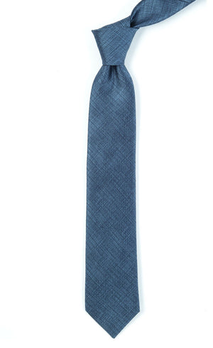 Debonair Solid Slate Blue Tie alternated image 1