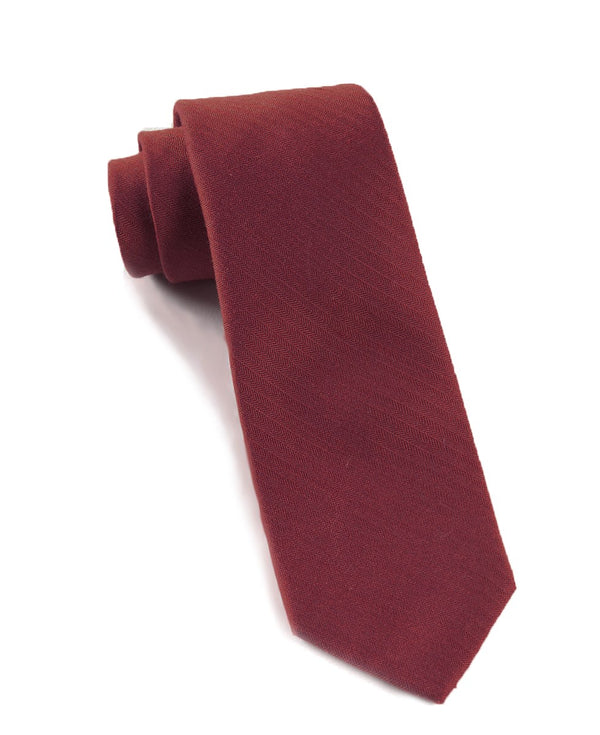 Astute Solid Burgundy Tie | Wool Ties | Tie Bar