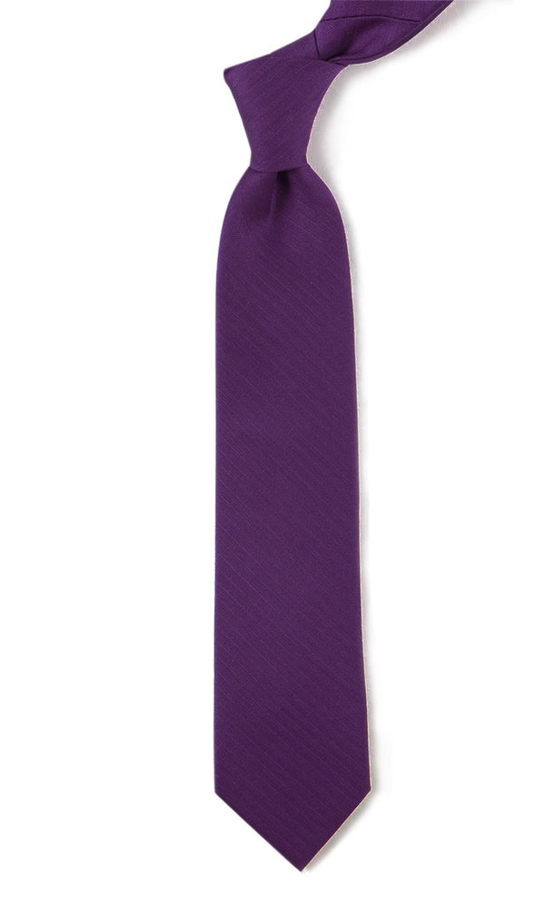 Astute Solid Plum Tie | Wool Ties | Tie Bar