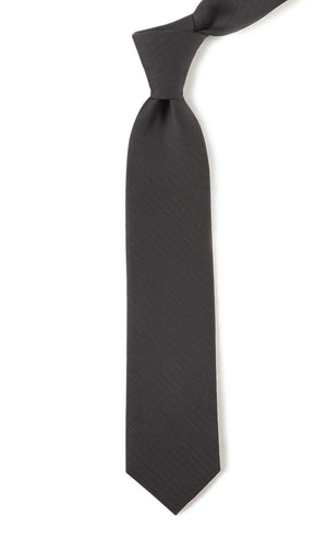 Astute Solid Charcoal Tie alternated image 1