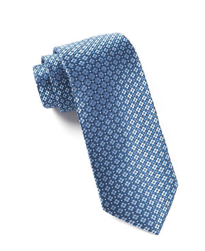 Aerial Geo Light Blue Tie