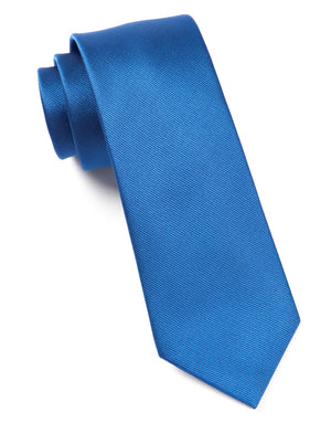 Grosgrain Solid Classic Blue Tie