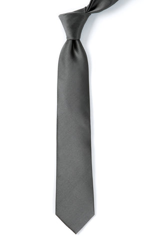 Grosgrain Solid Titanium Tie alternated image 1