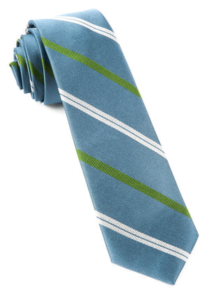 Carson Stripe Slate Blue Tie featured image