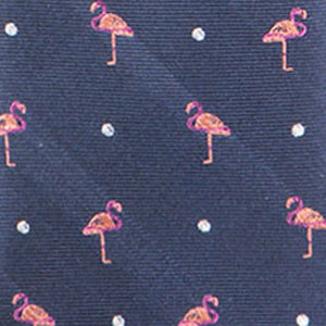 Pink Flamingo Navy Tie alternated image 2
