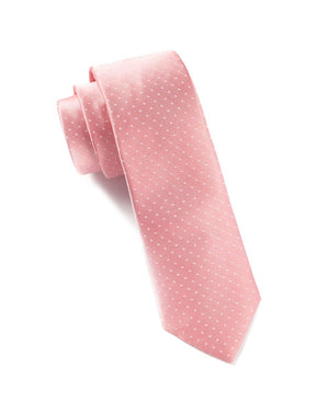 Mini Dots Salmon Pink Tie featured image