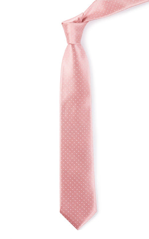 Mini Dots Salmon Pink Tie alternated image 1