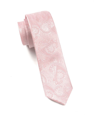 Twill Paisley Blush Pink Tie featured image