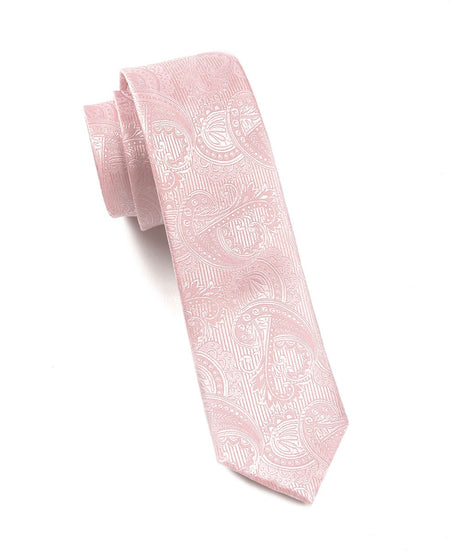 Twill Paisley Blush Pink Tie | Silk Ties | Tie Bar