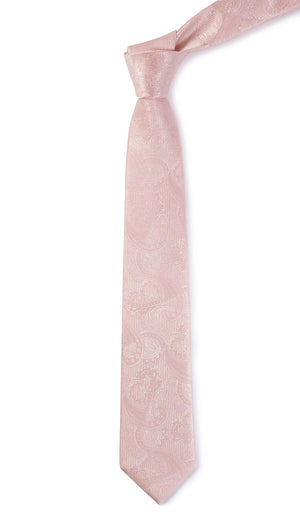 Twill Paisley Blush Pink Tie alternated image 1